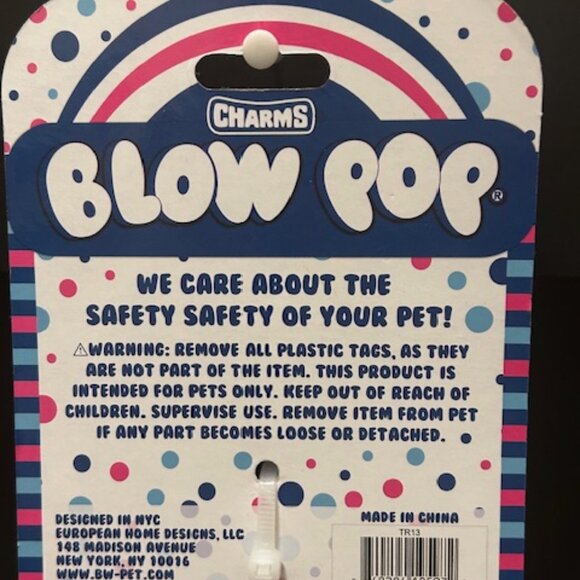 Charms Raspberry Scented Blow Pop Dog Rope - Picture 2 of 6